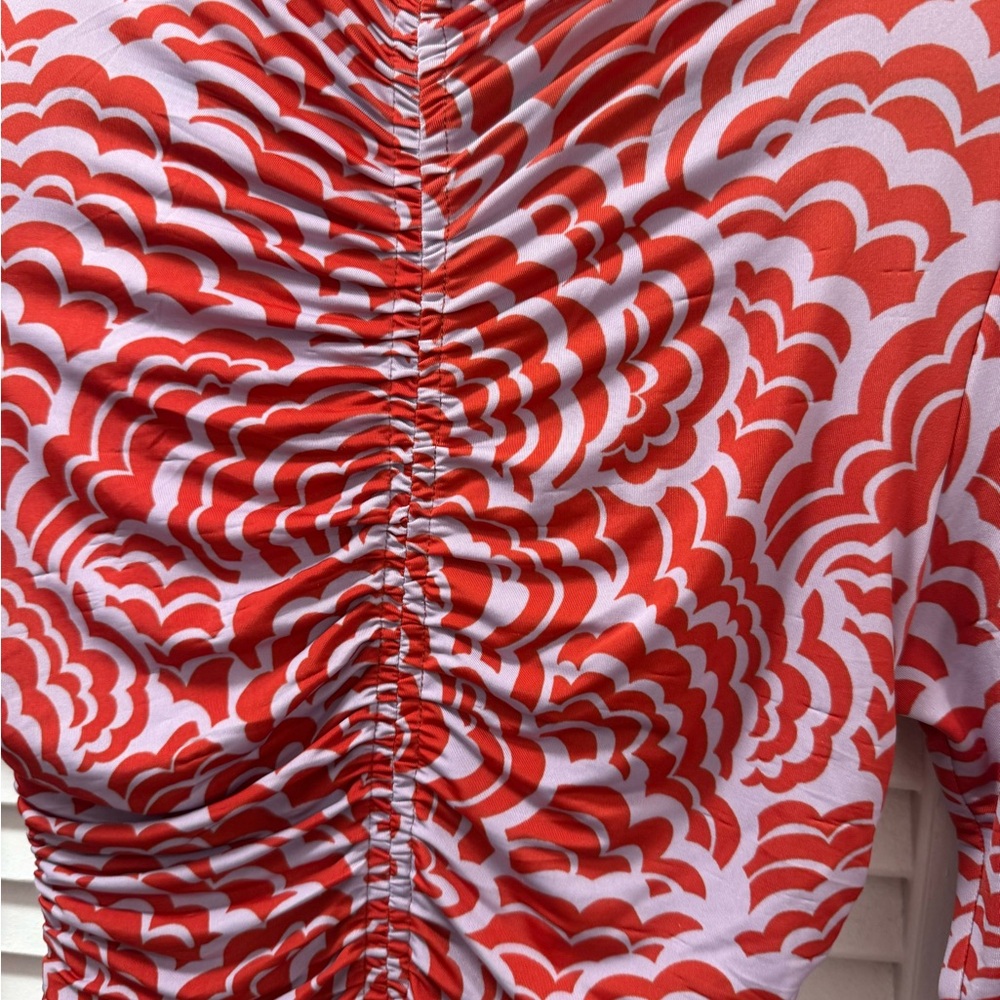 A.L.C. Ansel Ruched Long-Sleeve Body-Con Midi Dress - Picture 8 of 8